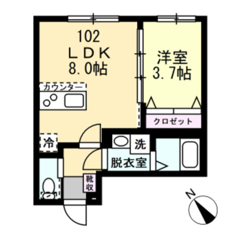 アクアリーヴ東海岸の間取り