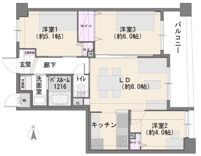 ナイスアーバン五反野の間取り|ドキドキの新生活も、安心してスタート。ぴったりの住まいを見つけませんか？クランディアが一緒に住まい選びをサポートします‼　まずは、お気軽にお問合せください　＃クランディア
