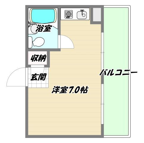 大阪市東淀川区淡路４丁目の賃貸マンションの間取り