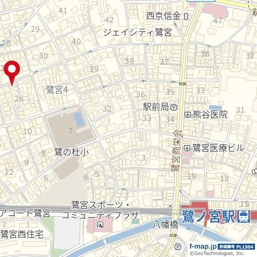 アルデア鷺宮の地図