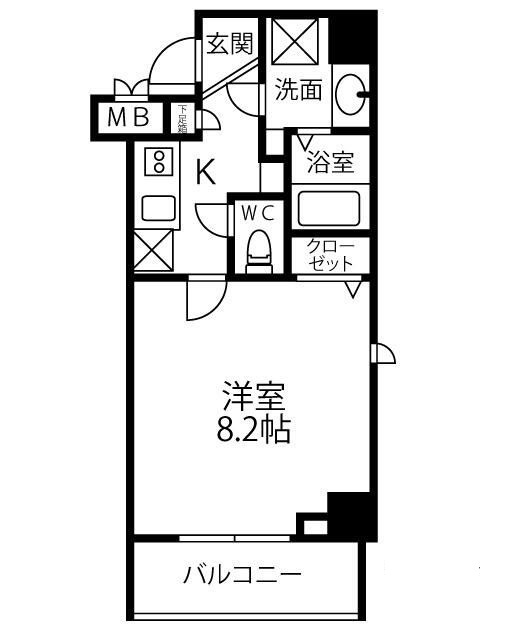 パークフロント常盤の間取り|間取りです。
