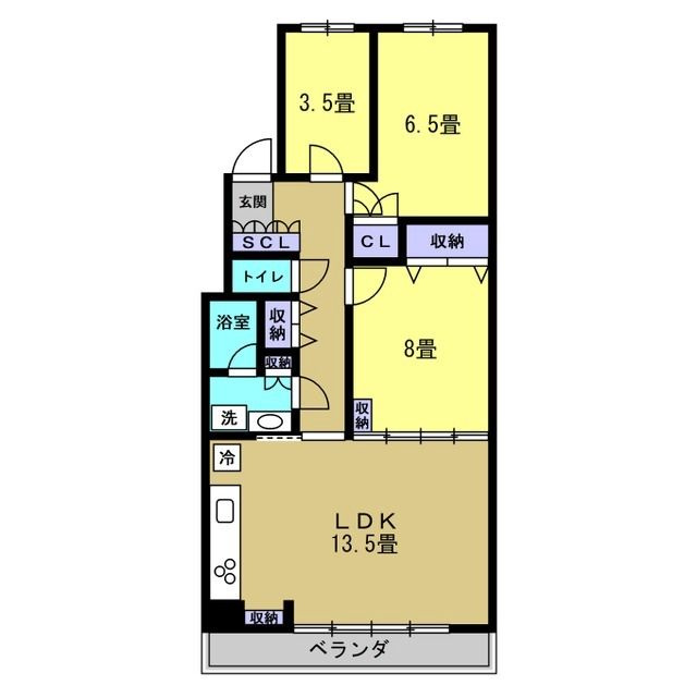 リアライズ柏Ⅱの間取り