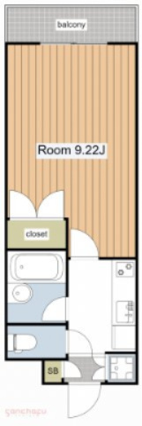 【間取り】 | ビバリーホームズ柿の木坂 | ＊実際の間取りは反転タイプとなります。
