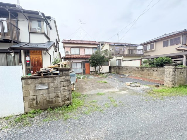 川越市山田　建築条件なし売地　東武東上線『川越市駅』徒歩33分　【山田小学区】の前面道路含む現地写真