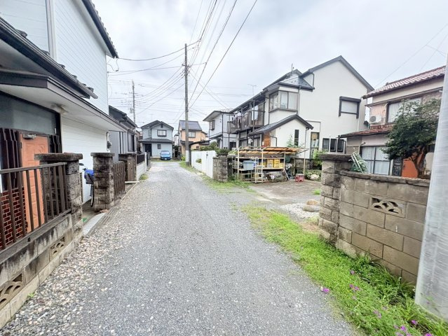 川越市山田　建築条件なし売地　東武東上線『川越市駅』徒歩33分　【山田小学区】の前面道路含む現地写真