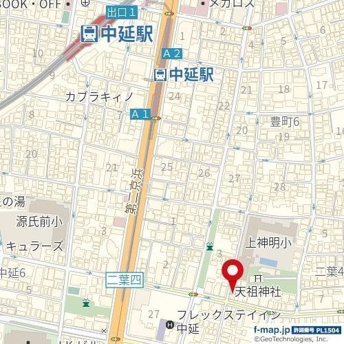 中延　Ｈｉｌｌｚの地図