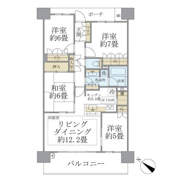 Ｂｒｉｌｌｉａ多摩センターの間取り