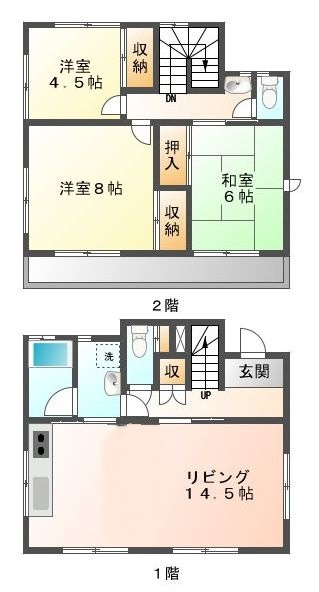 中２丁目貸家の間取り