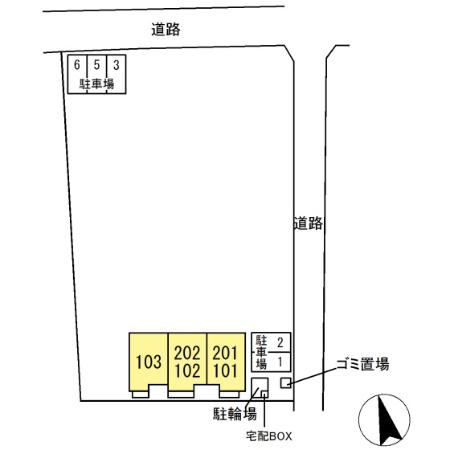 テラス　リバプールの区画図
