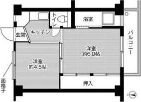 ビレッジハウス永覚新町4号棟の間取り