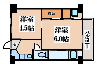 【間取り】 | ビレッジハウス旭