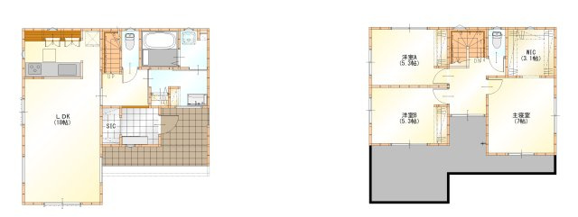【八鶴湖隣接】東金市東金新築戸建の間取り