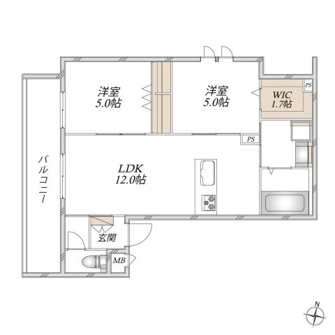 （仮称）本町３丁目メゾンの間取り