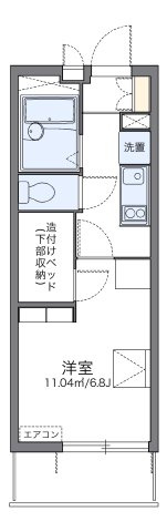 レオパレスｂｌｏｏｍⅤの間取り