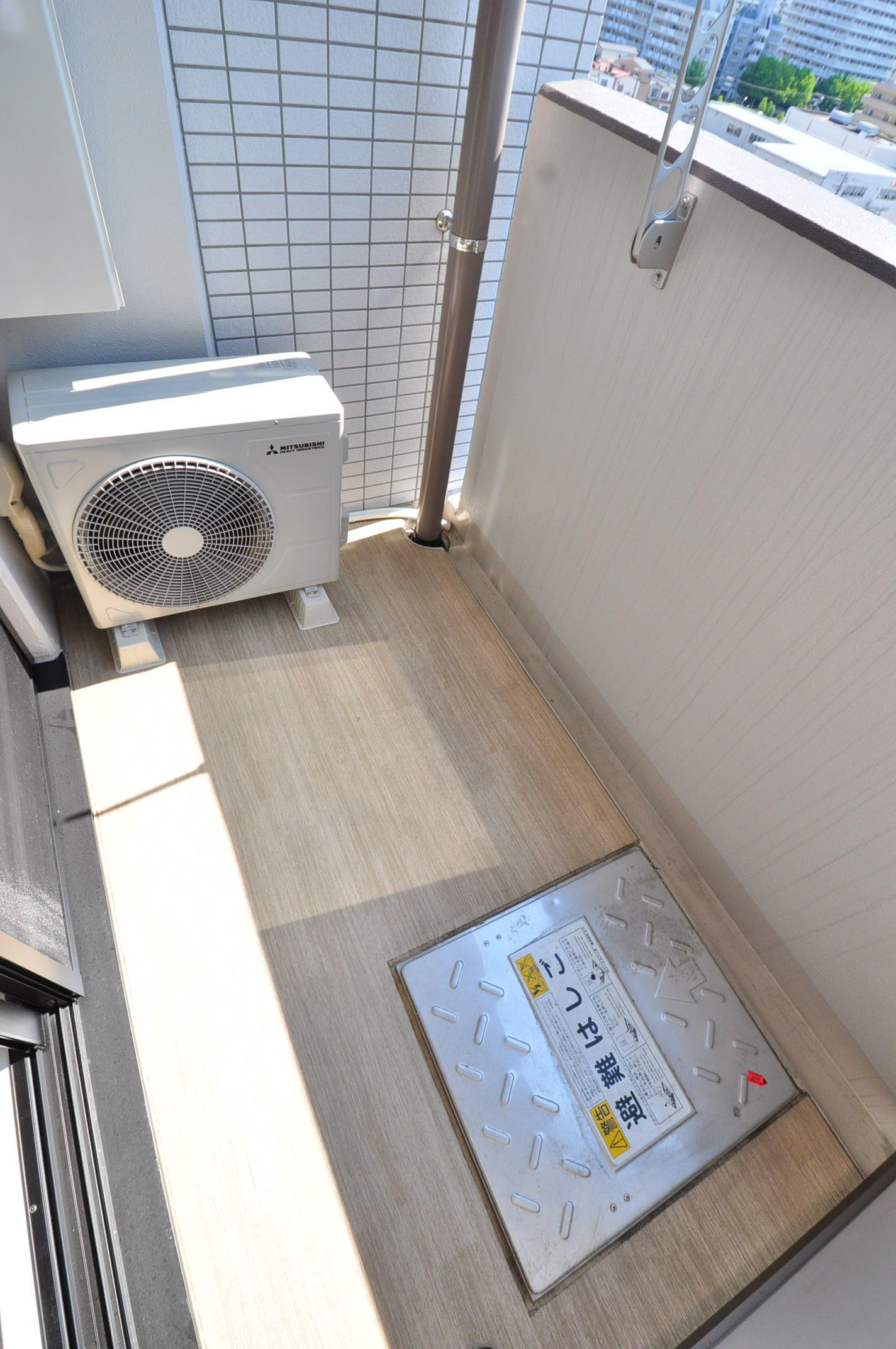 大阪市都島区高倉町３丁目の賃貸マンションのバルコニー
