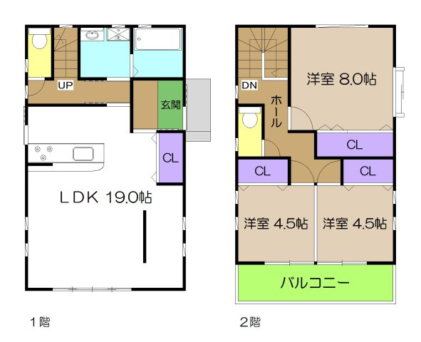 【間取り】 | 中古一戸建　高知市一宮西町１丁目