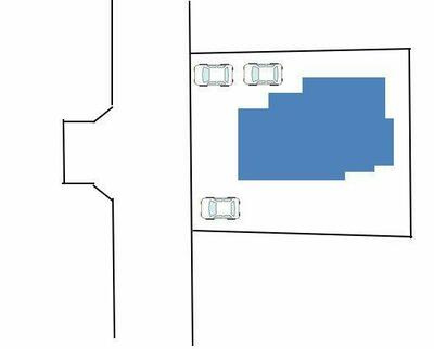 宇部市末広町リフォーム済み戸建ての区画図