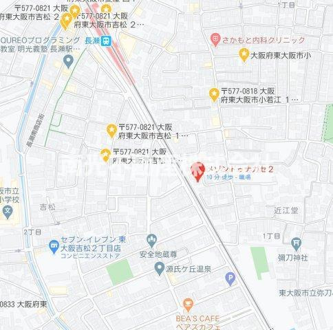 メゾンドゥ長瀬Ⅱの地図