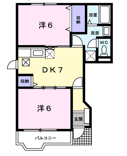 ダイワ・コム２番館の間取り