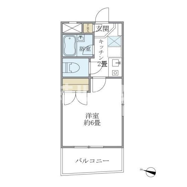新宿区中落合３丁目の賃貸マンションの間取り