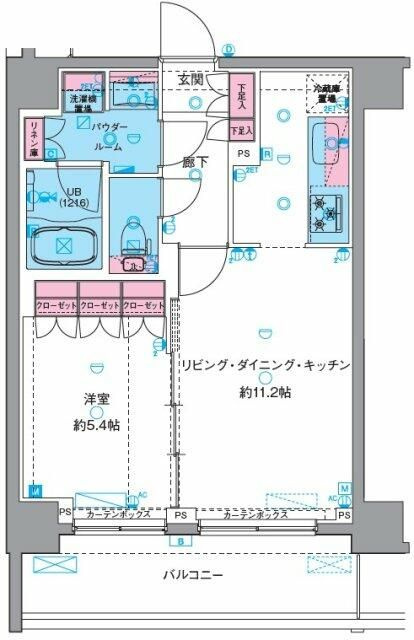 ＧＥＮＯＶＩＡ南千住Ⅵｓｋｙｇａｒｄｅｎの間取り