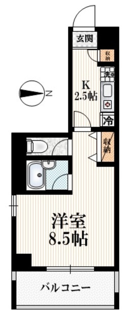 ＩＬ　ＢＯＳＣＯの間取り|【間取り】　角部屋２面採光