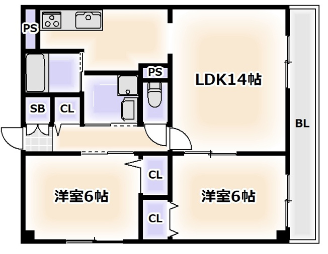 【間取り】 | ラシーヌ御崎
