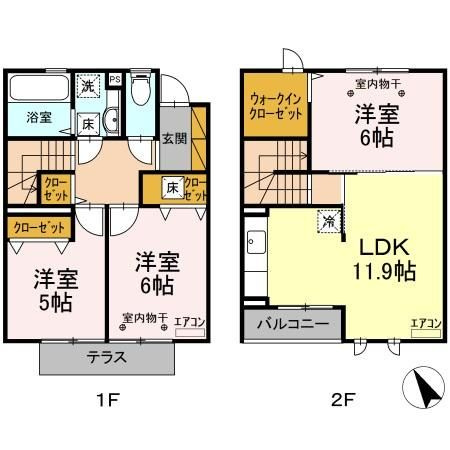 ベルデュールの間取り