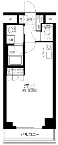 Ｔ’ｓ　garden六郷土手の間取り|間取りです。