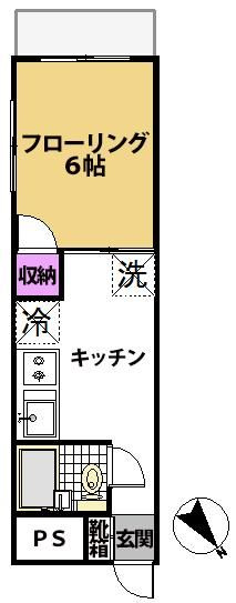 恭和コーポ平井の間取り