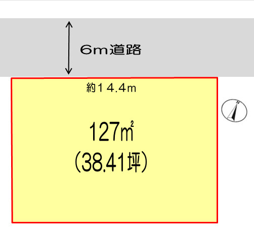 鴻巣市箕田　売地の土地図