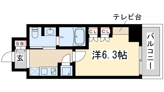 【間取り】 | レジュールアッシュプレミアムツイン-1
