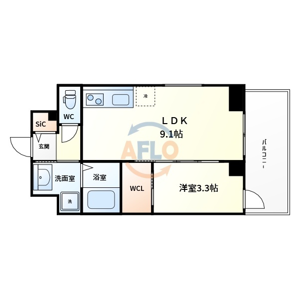 S-RESIDENCE松屋町asence　中央小学校区の間取り|S-RESIDENCE松屋町asence 　間取り
