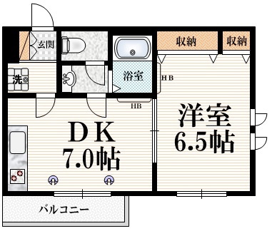 グランヒルの間取り|☆1フロア2住戸で全室角部屋構造です☆隣と接する箇所が少ない快適な住空間です☆
