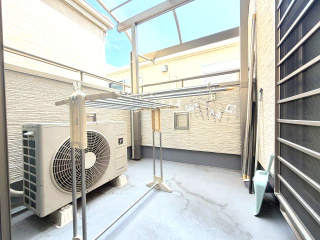 額田町　注文住宅　中古戸建のバルコニー|広々としたバルコニーです