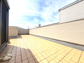 額田町　注文住宅　中古戸建のバルコニー|広々としたバルコニーです