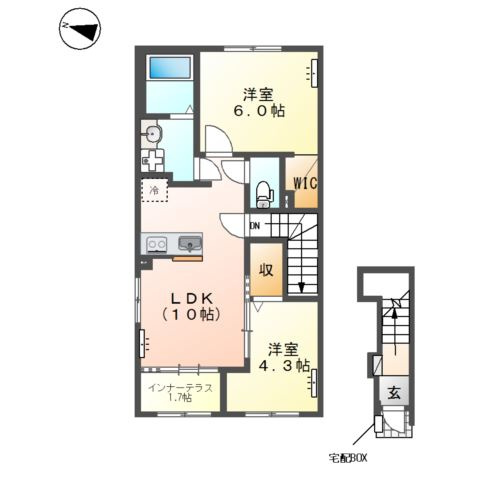 【間取り】 | （仮）西城南新築アパート