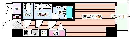 【間取り】 | レジュールアッシュ大阪城WEST