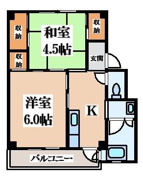【間取り】 | ビレッジハウス曽大根