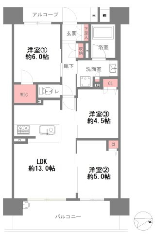 プレサンスロジェ住之江レジデンスの間取り