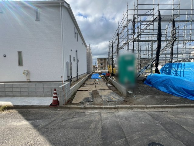 新築戸建・新築建売　郡山市長者第1　芳山小・第二中の前面道路含む現地写真