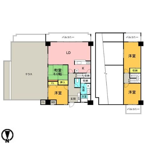 【間取り】 | グランデ元塩【名古屋市賃貸・SRC造】