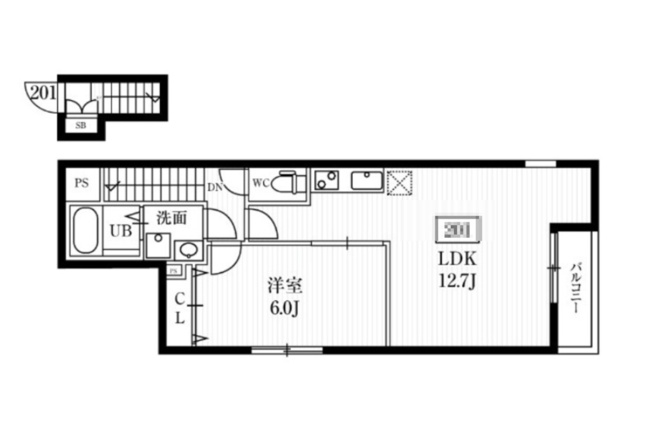 【間取り】 | ミハス要町Ⅱ
