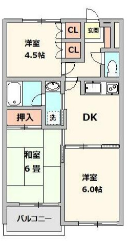 ベルメゾンの間取り