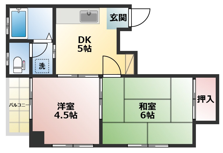 コーポ石井の間取り