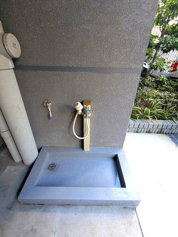 FRENCIA御徒町の設備|ペット足洗い場