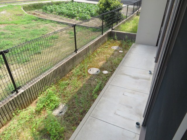セジュール砥堀Ｂ棟のバルコニー