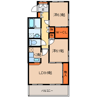 【間取り】 | オーブドゥ長山