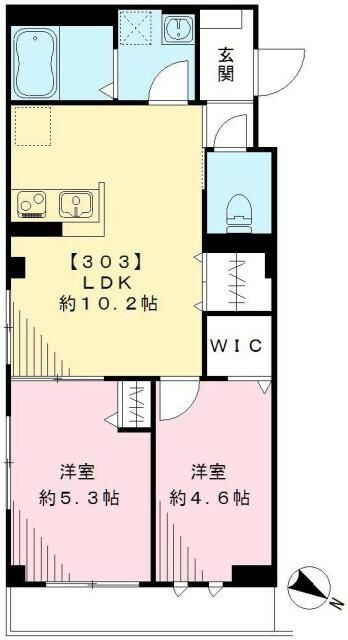 クラルテときわ台の間取り