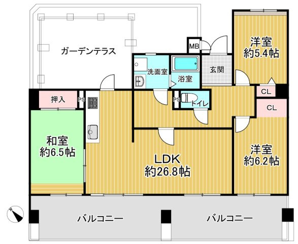 ライオンズマンション大高緑地の間取り